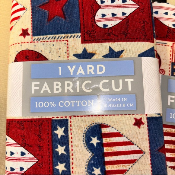 2- New Americana Country Patchwork David Textiles-1 Yard Fabric - Picture 3 of 4